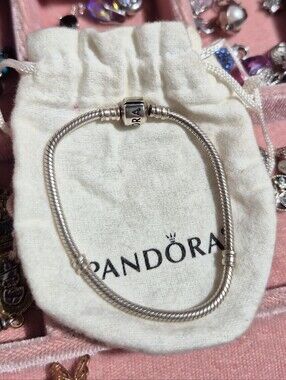 Pandora Silver Snake Chain Bracelet with Box Clasp